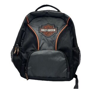 Harley Davidson Bar & Shield‎ Logo Backpack - Silver/Black